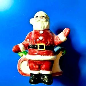 Otagiri 1948 Ceramic Santa with Sled Candle Holder made in Japan